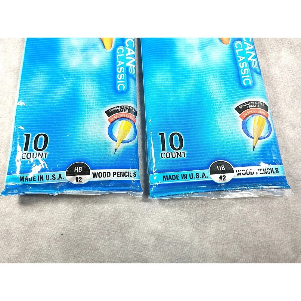 2 Pack New Paper Mate American Classic Wood Pencils 10 Count Each HB #2 USA NOS